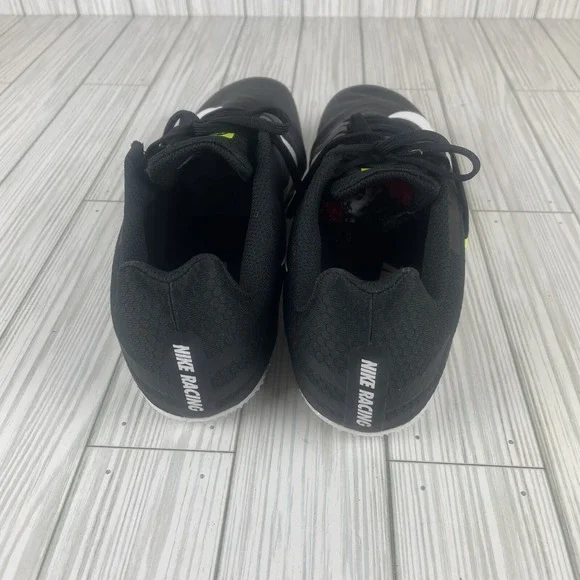 Nike Racing Sprint Track Shoes Spikes Black White Neon 11 - Picture 4 of 11